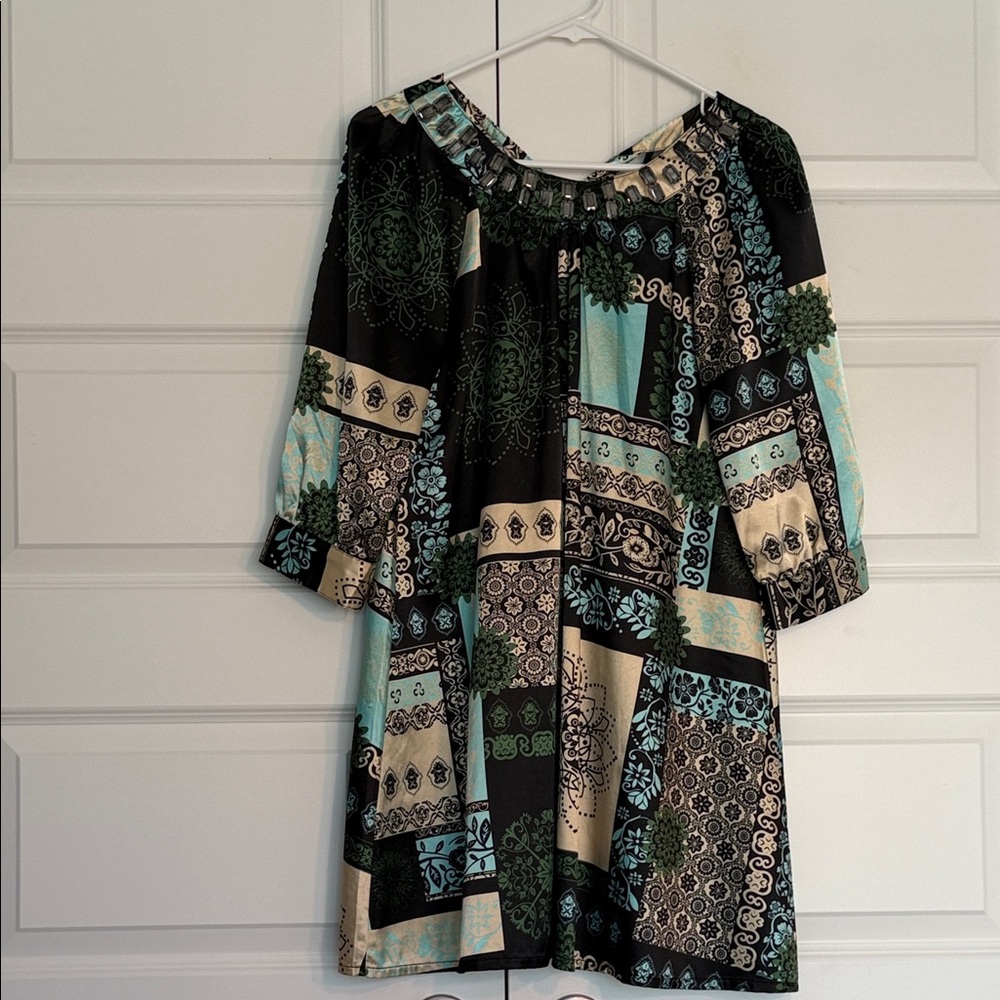 Gracia Multicolor Embellished Dress